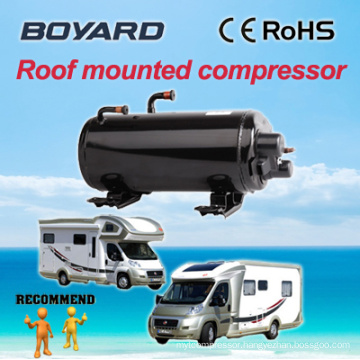 highly quantity save installation space horizontal compressor with R407c for limousine rooftop van air conditioner